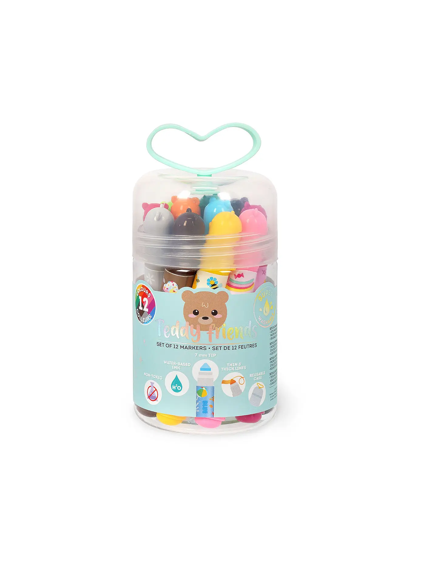 LEGAMI | Set mit 12 Filzstiften Teddy Friends TEDDYBAER | 